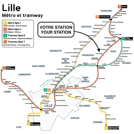 Maison 3 Chambres, Parking Gratuit&proche Métro Casa vacanze Croix